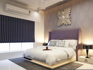 主题卧室主题宾馆豪华大床房吊顶艺术背景墙