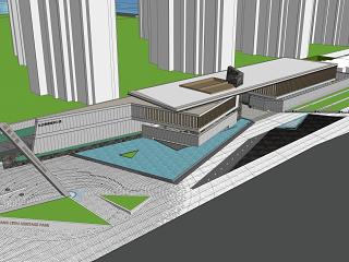 现代售楼处建筑 示范区