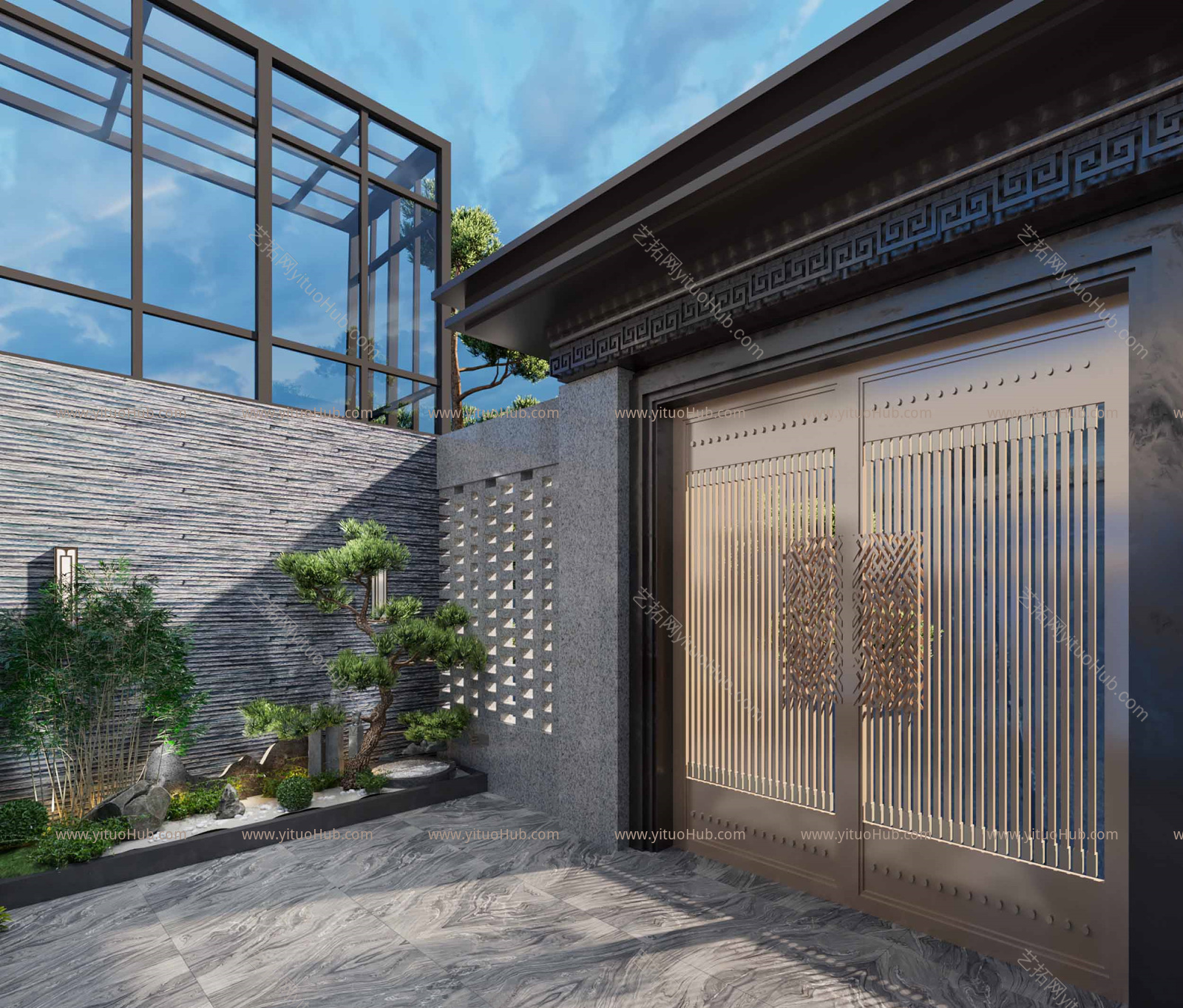 新中式家居庭院