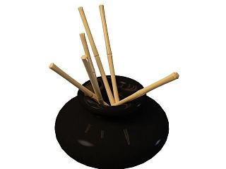现代笔筒模型