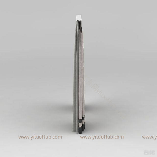 现代简约大方窗帘模型