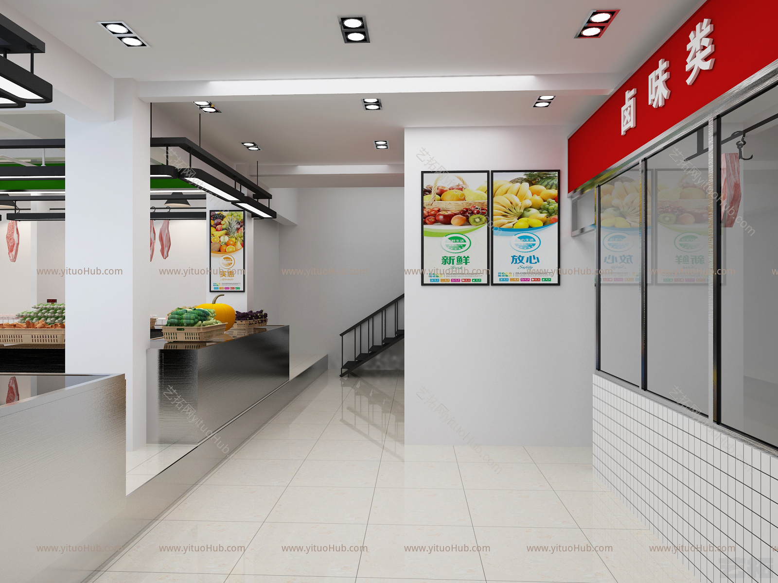 现代超市菜场 农贸市场