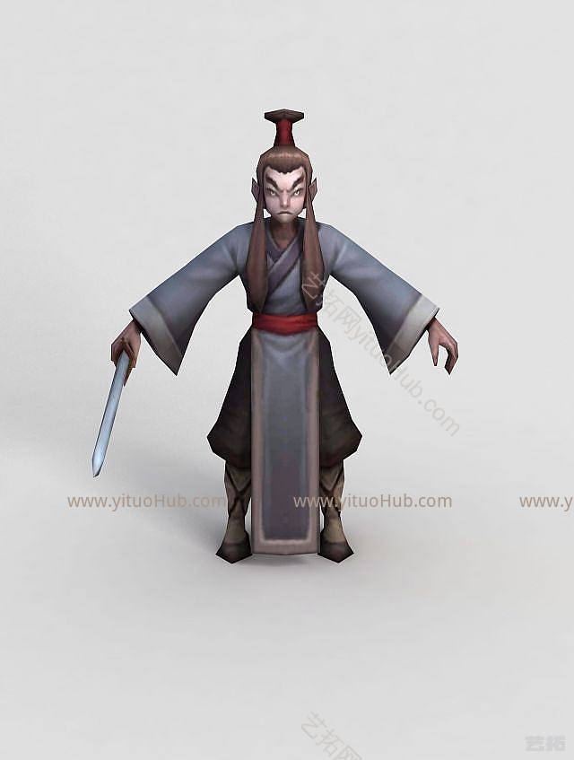 现代LOL王者荣耀游戏人物模型