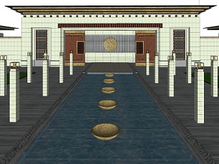 中式小区入口大门