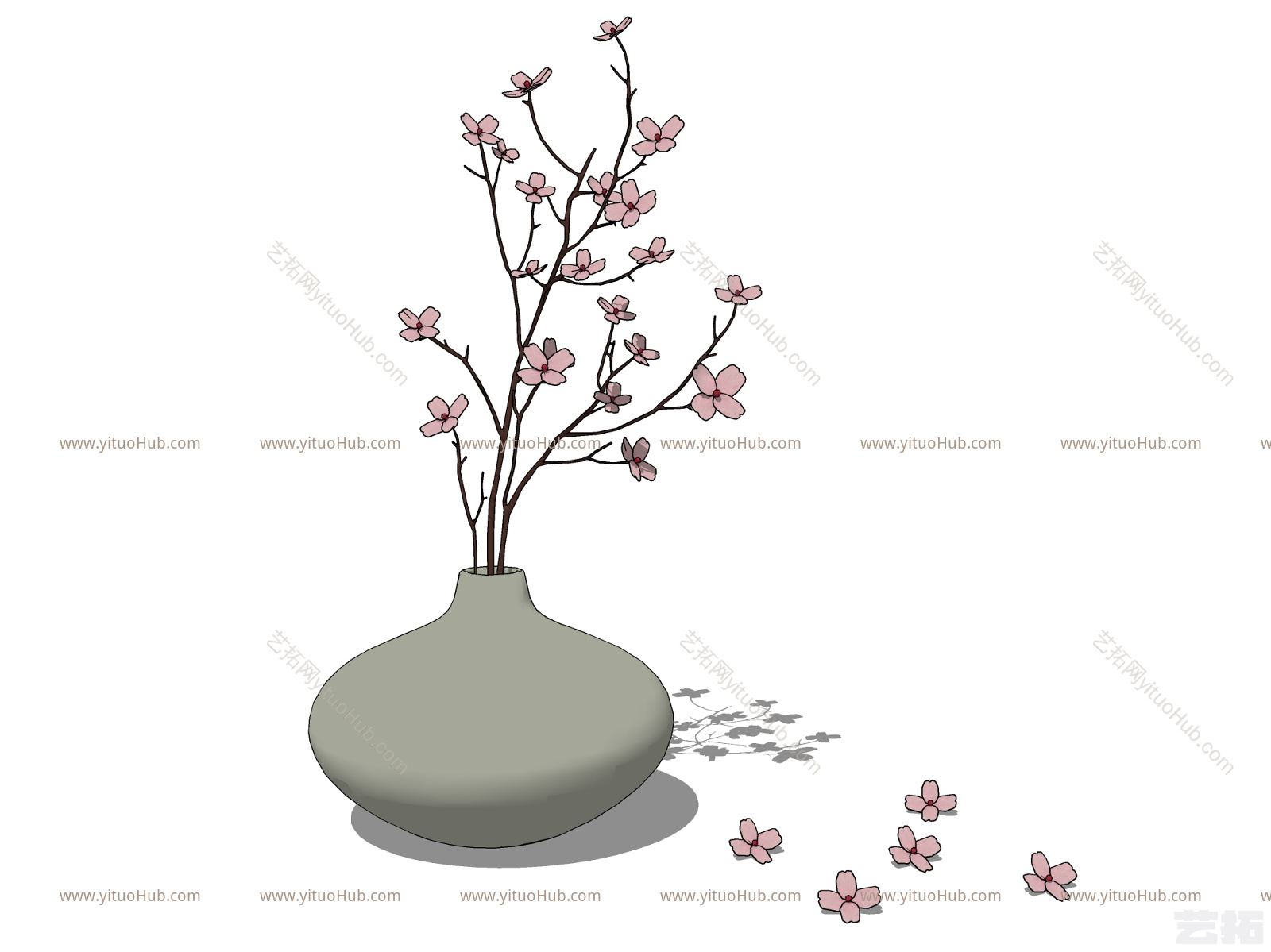 新中式花瓶