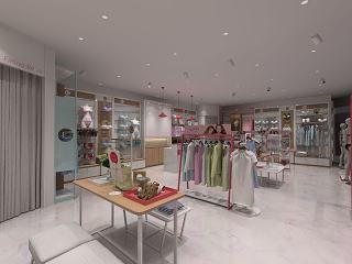 现代服装店内衣店模型