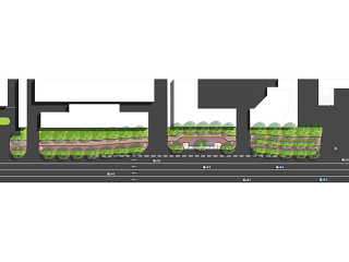 标准段道路彩平图