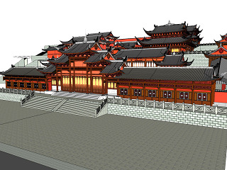 中式寺庙建筑