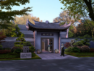 古建古街古镇效果图