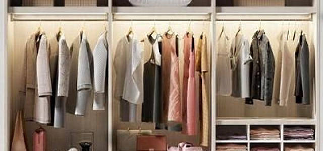 现代衣柜衣服模型