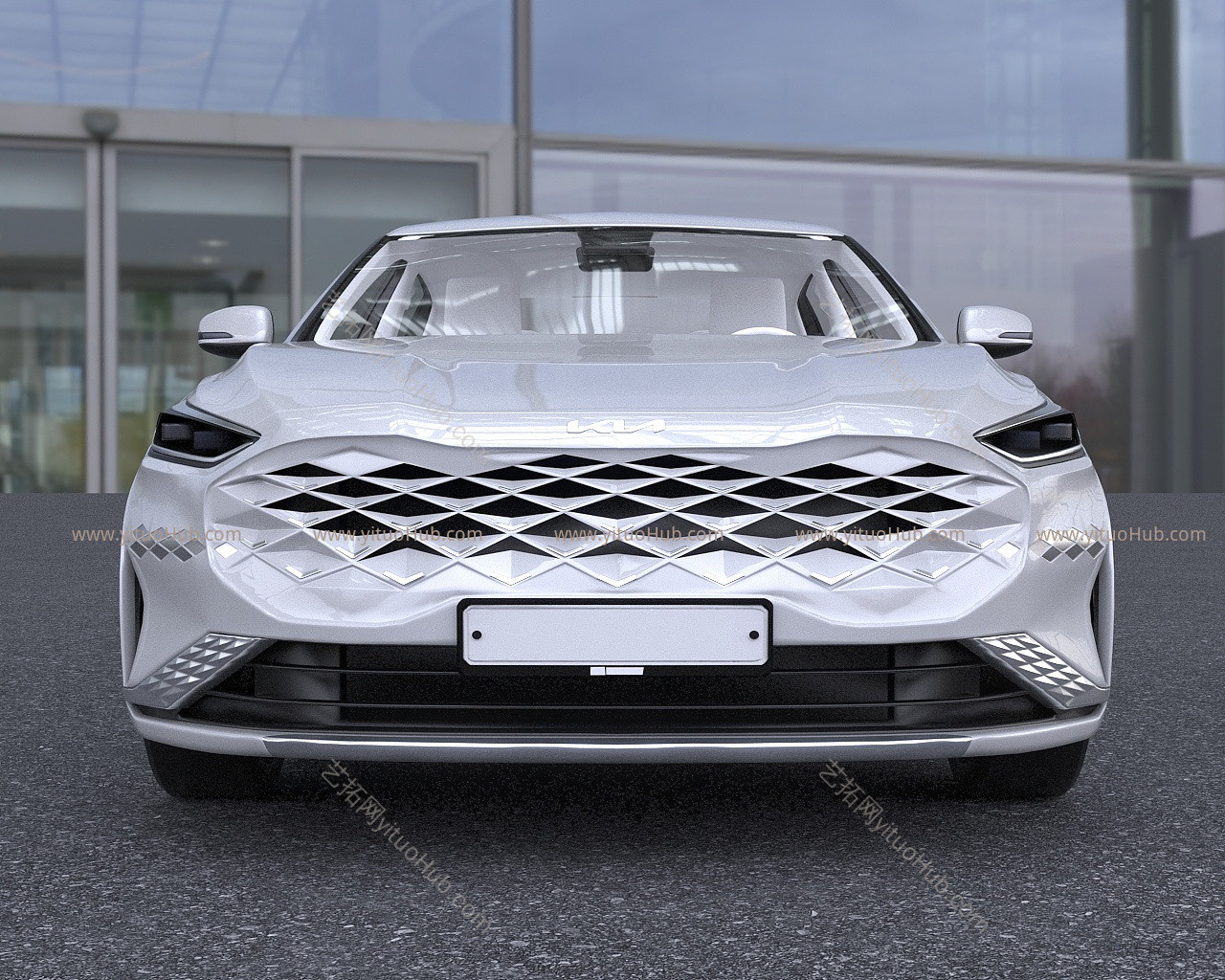 2021款起亚K8汽车低配版模型