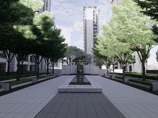 现代景墙