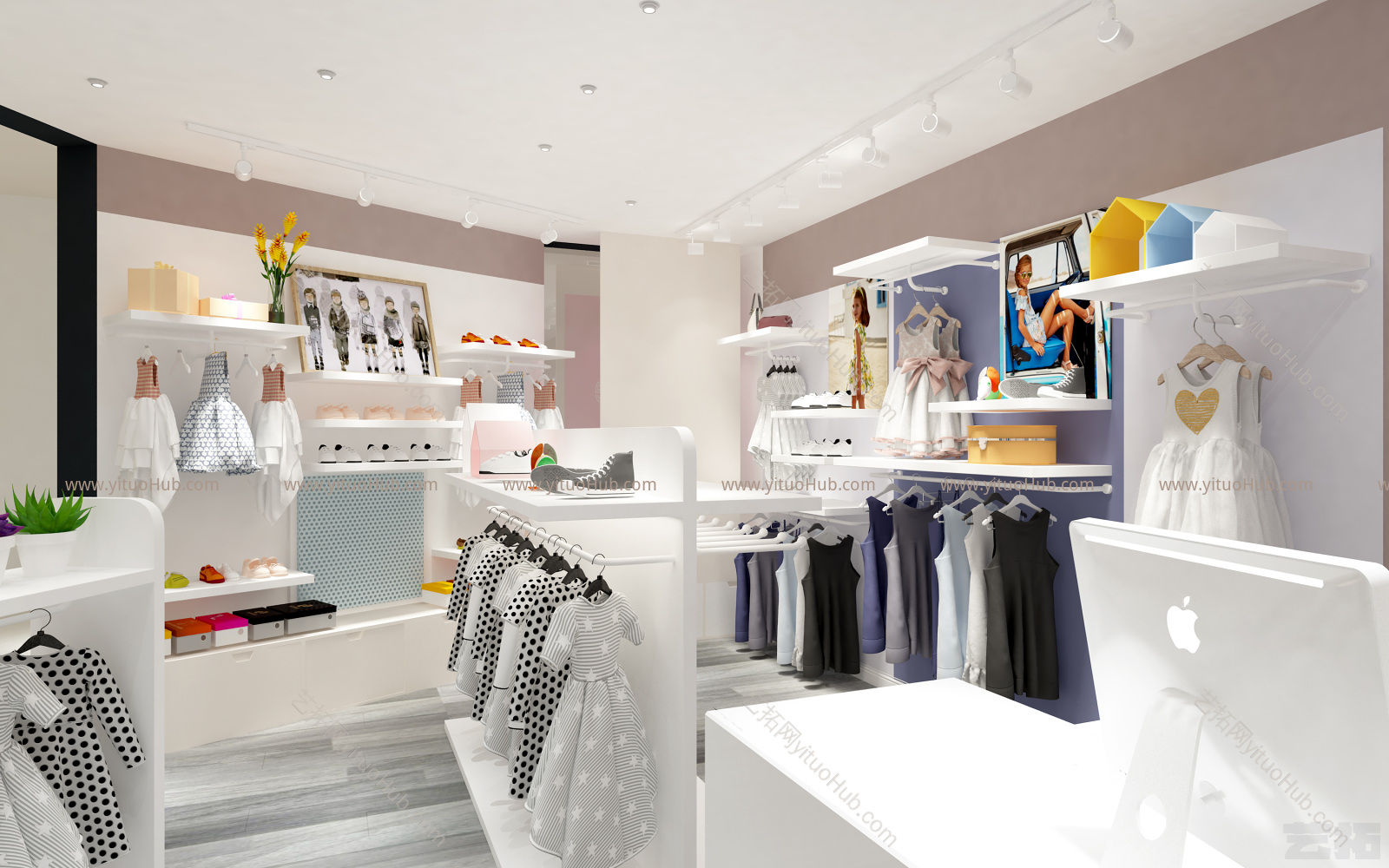 现代儿童服装鞋店