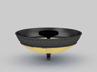 现代圆形吸顶灯模型