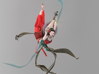 反弹琵琶美女模型