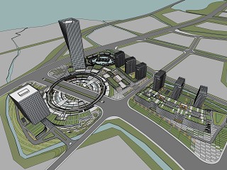现代产业园 办公楼建筑