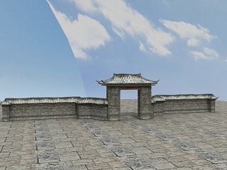 中式+建筑