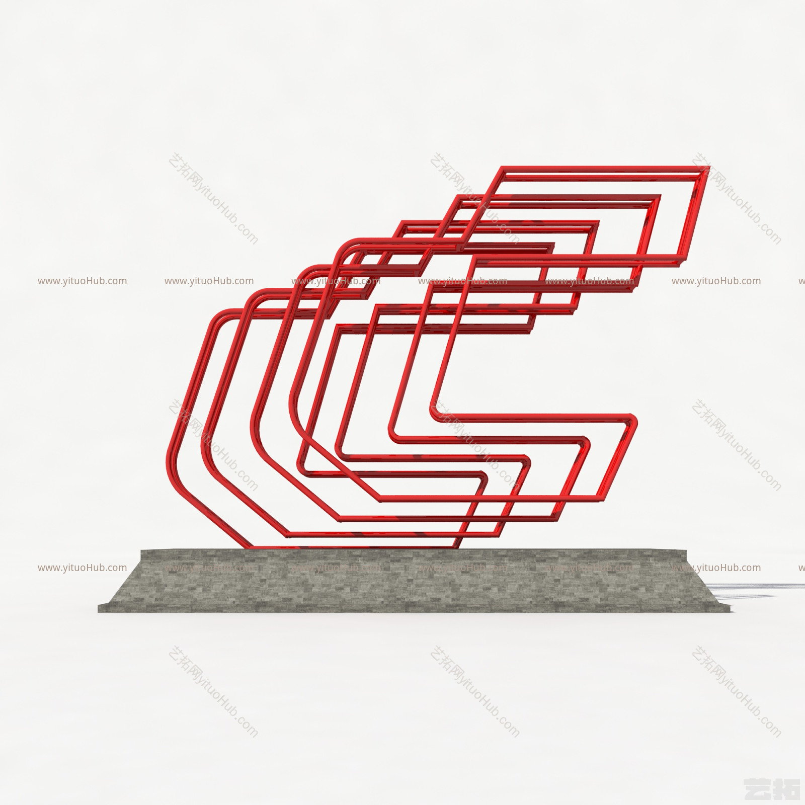 现代城市雕塑小品