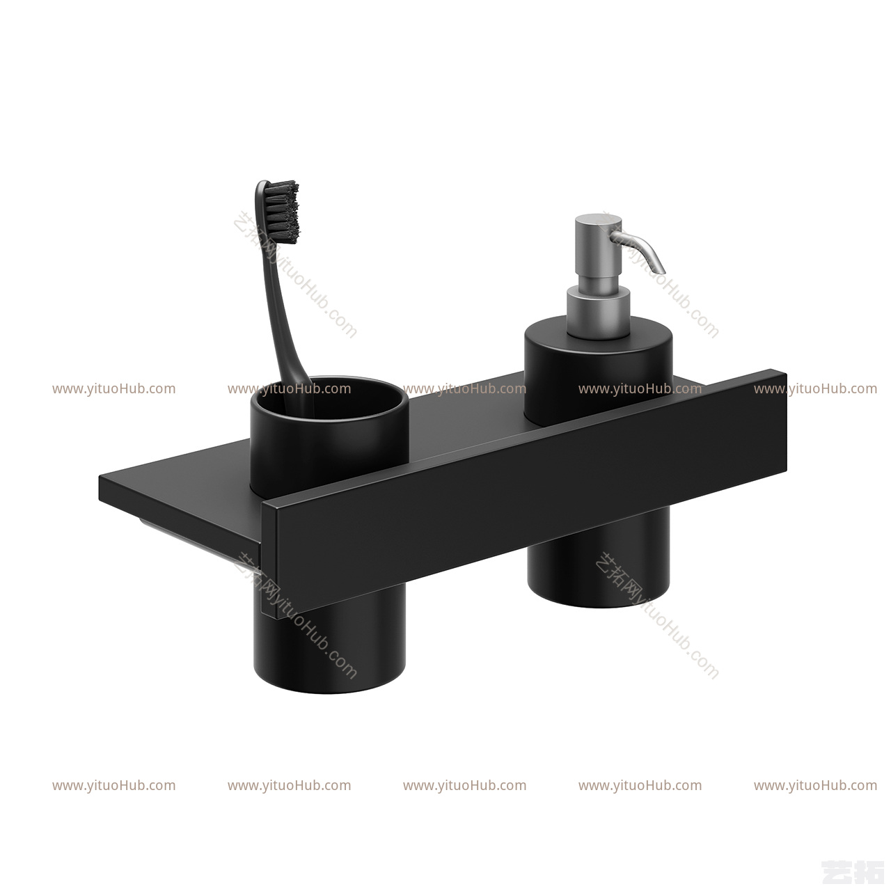 现代Rexa Design 石制皂液器牙刷架