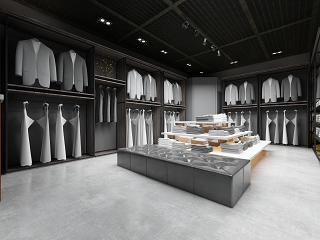 现代男装服装专卖店