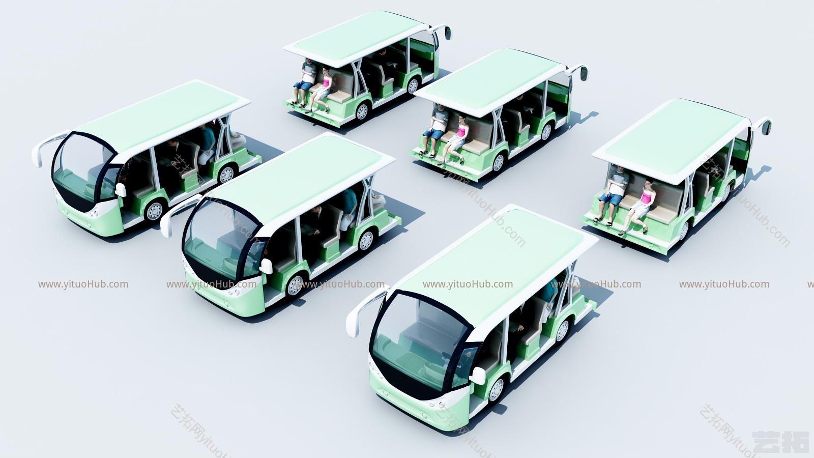现代旅游观光车