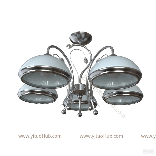 现代吊灯827 / 5pf-whitechrome Idlamp
