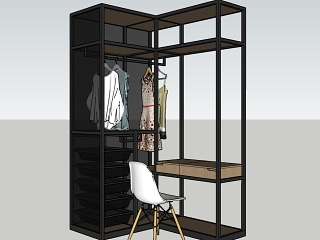 LOFT衣柜桌椅组合家具