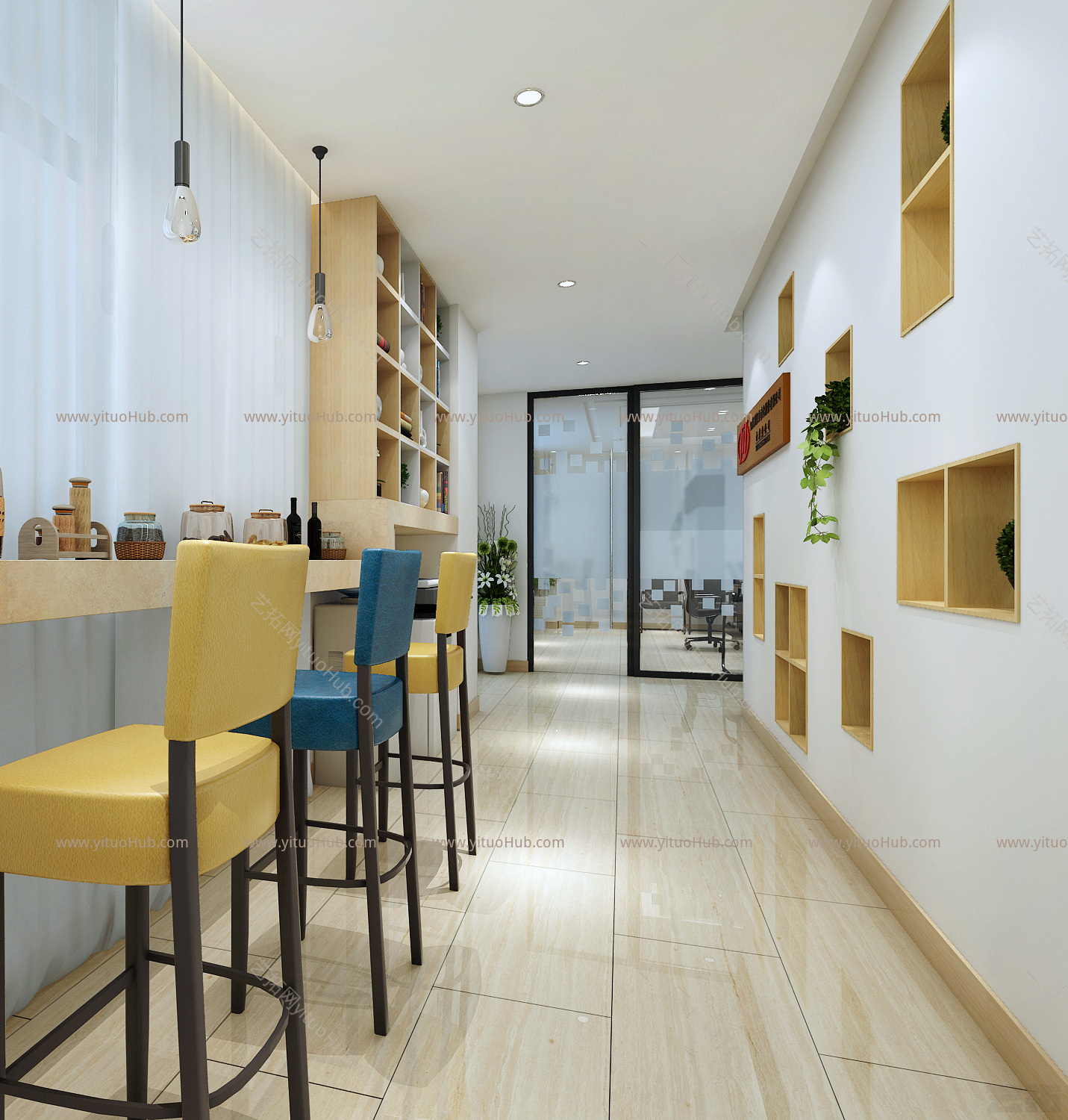 现代快餐厅 披萨店