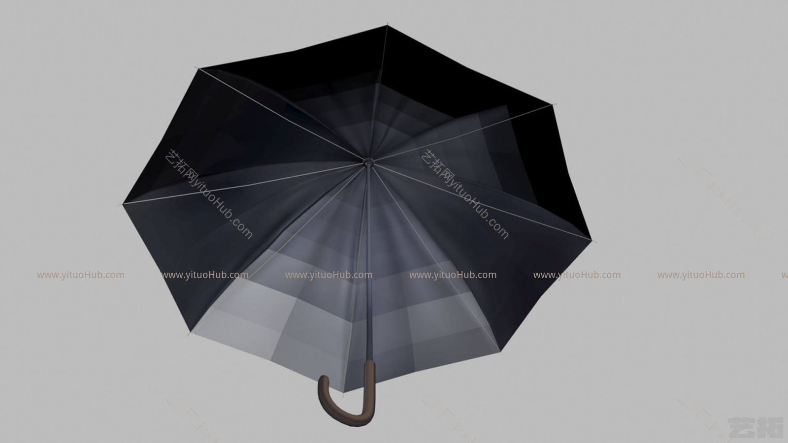现代雨伞模型
