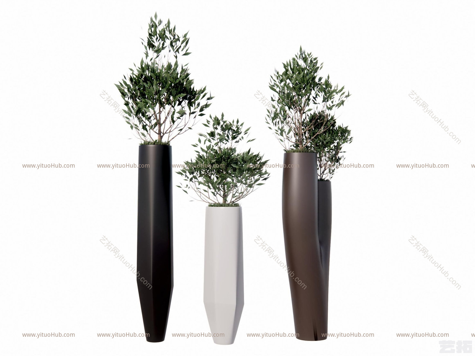 户外盆栽 户外绿植 花盆