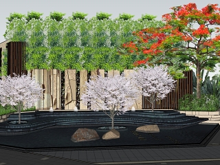 现代水景