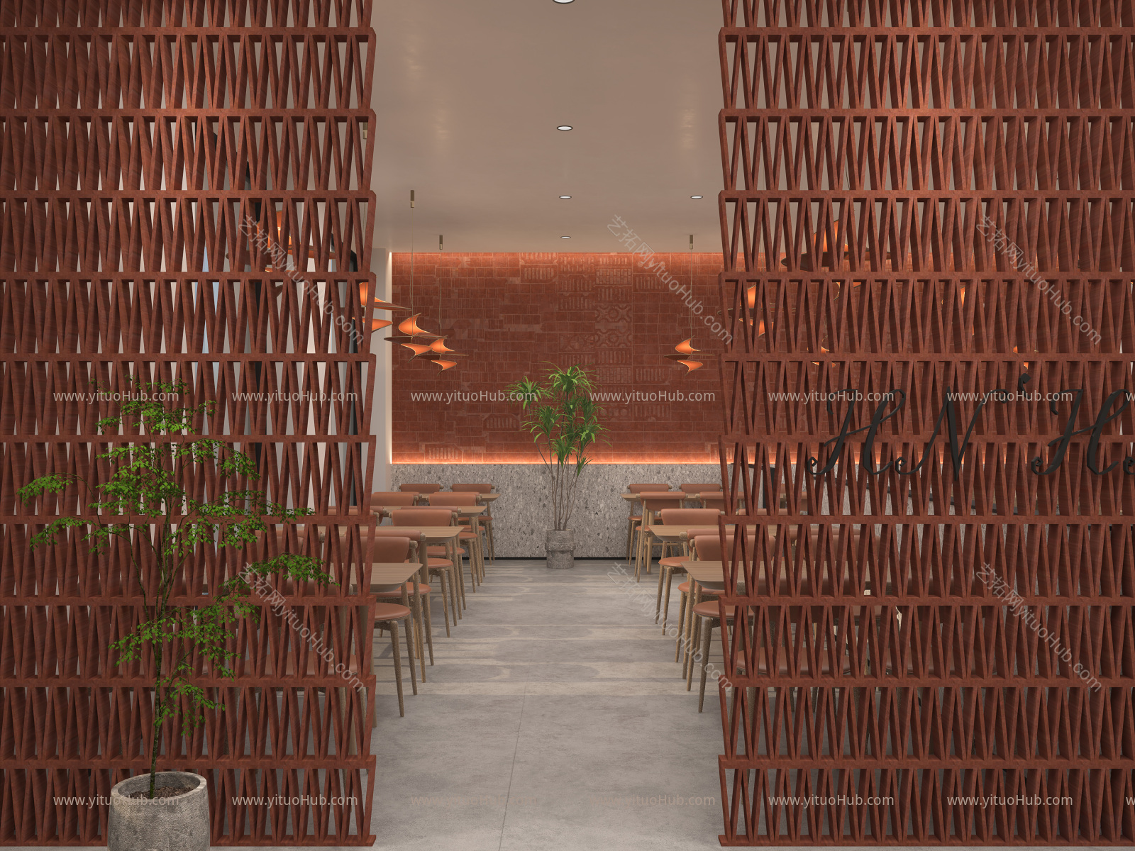 现代快餐厅