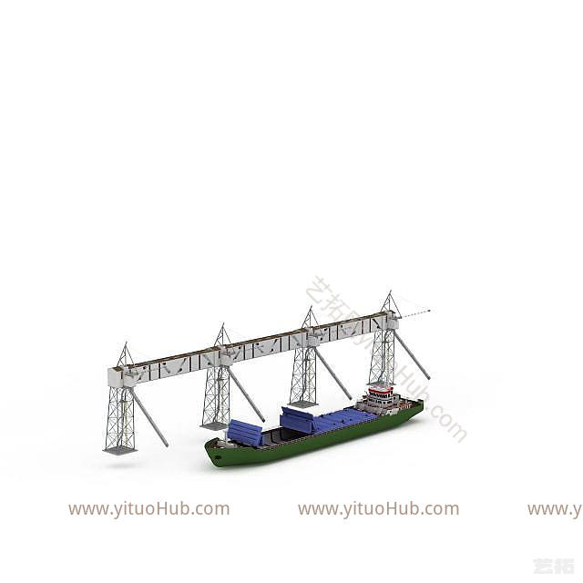 工业LOFT工业建筑模型