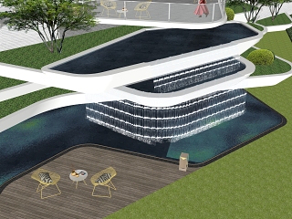 现代跌水
