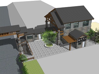 景区入口大门