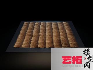 现代毛皮地毯