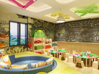 现代风格幼儿园 阅读室 图书馆 
