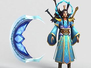 现代通洪荒游戏天道人模型