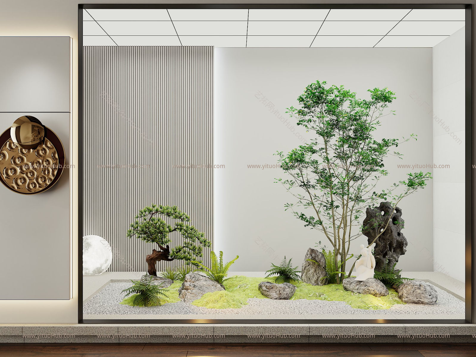 景观，小品，植物，造景