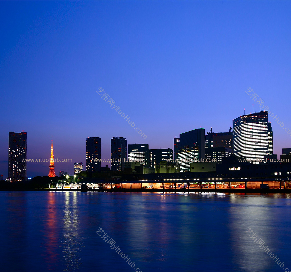 城市景观天空夜景窗口贴图 (20)