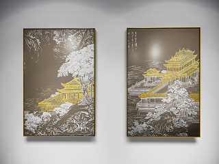 新中式装饰挂画