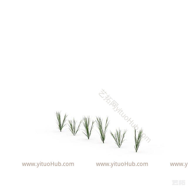 现代绿草模型