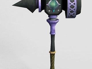 龙之谷武器斧头锤子模型