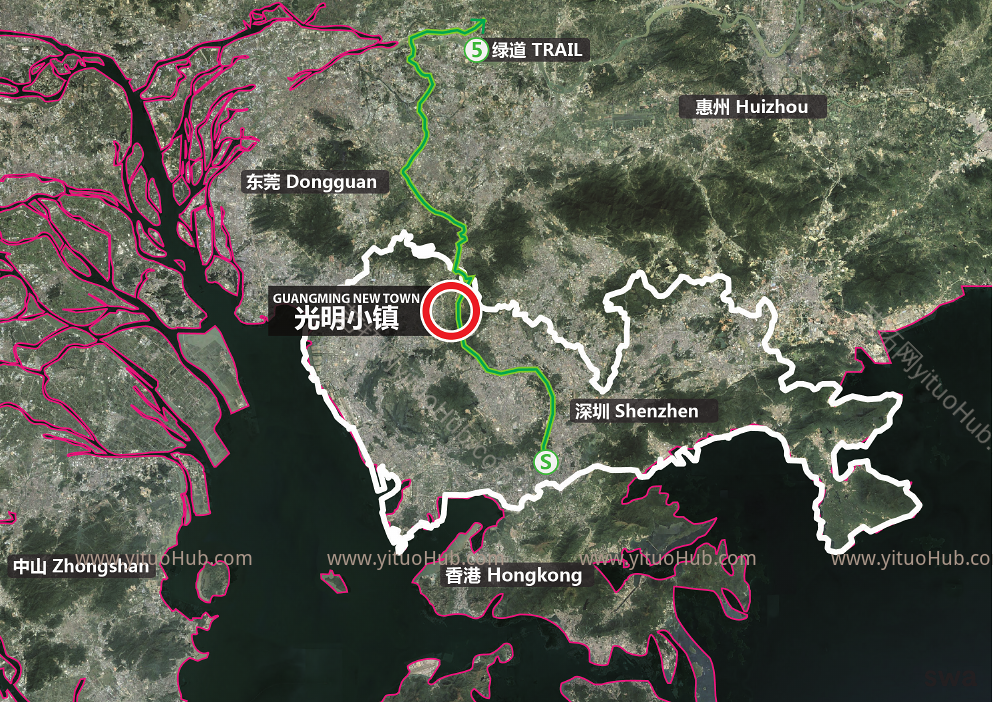光明新区马拉松山湖绿道（一期）设计