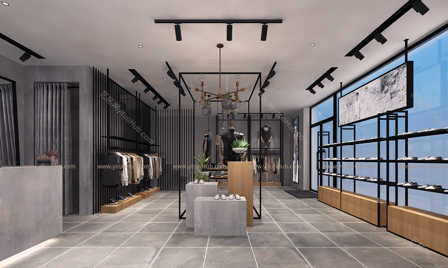 现代简约服装店