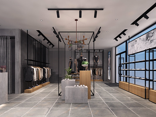 现代简约服装店