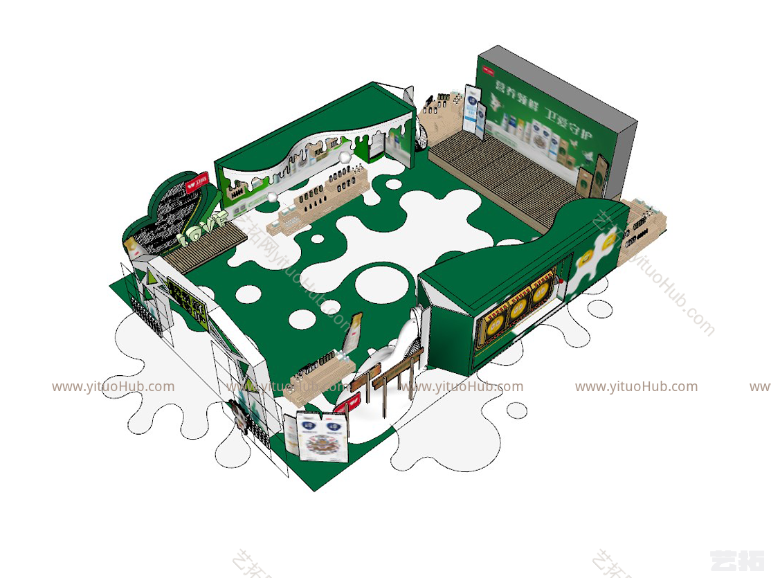 现代快闪店 临时性店铺 商业活动展台