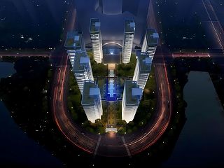 现代小区建筑