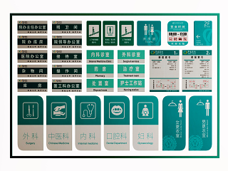 现代指示牌