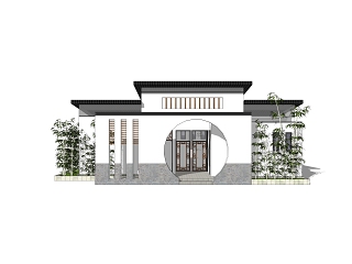 中式建筑公共卫生间